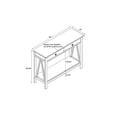 thumbnail image 2 of Linon Titian Wood Console Table 2 Drawers Lower Shelf in Driftwood, 2 of 13