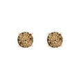 thumbnail image 3 of 1.0 Ct Round Cut Studs Champagne Crystal 14K Rose Solid Gold Everyday Dainty Earrings Push Back, 3 of 7