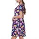 thumbnail image 2 of Balery Skull colorful mushroom rainbow Vestidos sueltos de manga corta para mujer, vestidos de verano 2025, vestidos casuales de corte A con vuelo., 2 of 6