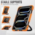 thumbnail image 5 of Dteck Kids Full Body Protection Case for iPad Pro 13 inch 2024,Heavy Duty Silicone Case 360 Degree Rotating Handle Stand Cover with Screen Protector for iPad Pro 13-in. (M4) 2024,Orange, 5 of 7