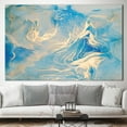 thumbnail image 2 of Gold Printed, Blue Marble Canvas, Shimmery Marble Wall Decor, Blue And Gold Marble, Luxury Marble Wall Decor, Gold Marble Art Canvas, Canvas Wall Decor - Black Framed, 2 of 9