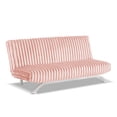 thumbnail image 4 of Furniture of America Chrisle Convertible Chenille Futon Sofa Bed, Pink, 4 of 5