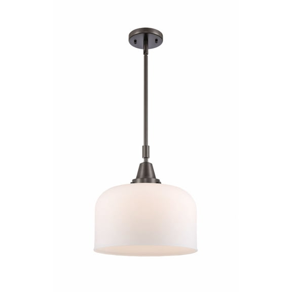 447-1S-OB-G71-L-Innovations Lighting-Bell - 1 Light Stem Hung Mini Pendant In Industrial Style-14.13 Inches Tall and 12 Inches Wide-Oil Rubbed Bronze