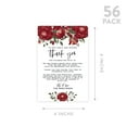thumbnail image 5 of Koyal Wholesale Burgundy Roses Wedding Thank You Place Setting Cards for Table Reception, Dinner Plates, Family, 56-Pack, 5 of 5