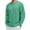 Mint Green, variant on hoksml Men's Casual Crewneck Sweatshirt Solid Color Long Sleeve Pullover for Everyday Wear