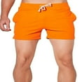 thumbnail image 1 of Men Jogger Sweat Shorts Gym Running Shorts Solid Color Pants, 1 of 5