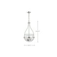 thumbnail image 4 of Nuvo Lighting Amado 3 Light Pendant - 14 Inches - Polished Nickel Finish - Clear Glass - Polished Nickel, 4 of 16