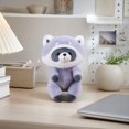 thumbnail image 4 of Raccoon Stuffed Animal with Magnetic Base, 5 Inches, Gray and White Plush, for Office Desk and Cubicle, Plush Toys Decoration, 4 of 5