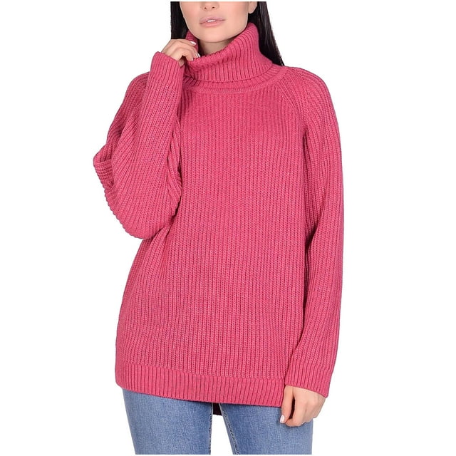 RKSTN Sweaters for Women Knitting Pullover Solid Color High Collar Loose Casual And Winter Sweater Fall Sweaters