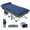 Gray Bed+Blue Mattress, variant on "75"" Inch Folding Bed Cot with Double-Sided Mattress, Portable Guest Bed, Heavy Duty Camping Bed Cot with Carry Bag"