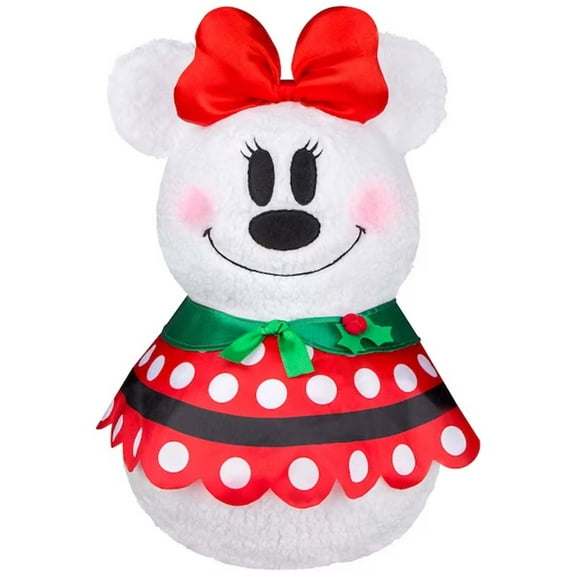 Minnie Mouse Christmas Holiday Plush Decoration Decor - Door Porch Greeter