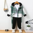 Baby Boy Clothes Boys Outfit Sets Winter Long Sleeve Plaid Prints