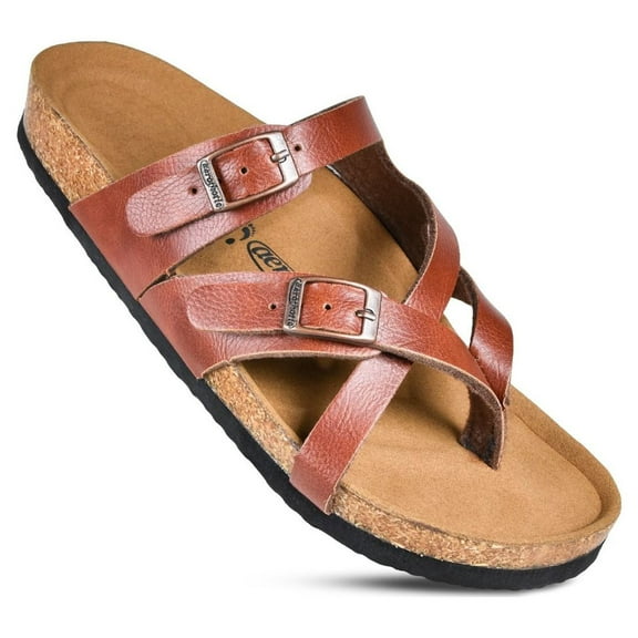Aerothotic Women's Celestis Soft Footbed Strappy Slide Sandals