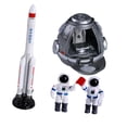 thumbnail image 3 of China Astronaut Space Toys Spaceman Playset Juego de Imaginación Resistente Al Desgaste Y Resistente a Caídas para de 3 años en Adelante Kits de con cohete Baoblaze jugar nave espacial, 3 of 8