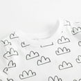 thumbnail image 6 of Bodysuits for Boys and Girls Short Sleeve Lines Prints Crew Neck Summer Comfortable Casual Kids Jumpsuits Children Clothes for 6-12 M, 6 of 7