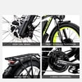 thumbnail image 6 of KETELES Electric Bike for Adults , AWD Ebike Dual Motor, 26'' Fat Tire Mountain Ebikes with 48V 23AH Battery Front suspension ​​Electric Bicycle, 21 Speed Dirt Bikes UL 2849., 6 of 7