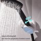 thumbnail image 4 of Accesorios de baño Soporte para cabezal de ducha colgante Estante para cabezal de ducha Base de ducha de baño ajustable Sin perforaciones Fácil de instalar Adecuado para cabezales de ducha de varios t, 4 of 6