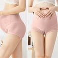 thumbnail image 5 of Tejiojio Maternity/Labor/Nursing Clothing Clearance Ladies Comfortable Prenatal Solid Color Lace Large Size Abdominal Maternity Panties High Waiste Underpants, 5 of 8
