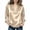 Gold, variant on Women Long Sleeve Satin Collared V Neck Blouse Loose Glossy Soft Fabric Casual Business Work Long Sleeve Tunic Top Gray XXXL