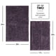 thumbnail image 3 of Juego de alfombras de baño Hearth & Harbor Chenille, color morado, 2 piezas, 3 of 9