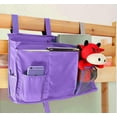 thumbnail image 4 of Gogcaro Purple Bedside Storage and Organizer - Hanging Caddy for Bed Rails, Bunk Beds, Dorm Rooms and More, 4 of 7