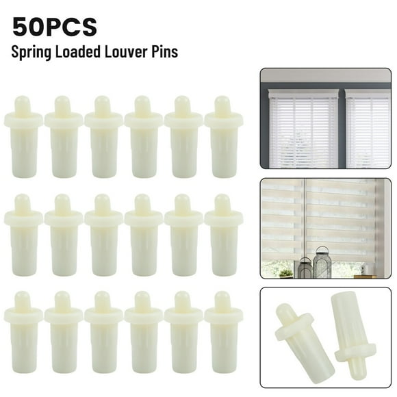 Luckyn 50 Pcs Spring Loaded Replacement Pins for Plantation Shutter Louver Repair Pin