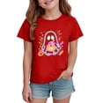 thumbnail image 5 of xaweyi Kids Girls Halloween Fashion Tshirt Crew Neck Short Sleeve Ghost Pumpkin Printed Casual Top, 5 of 7