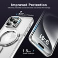 thumbnail image 7 of for iPhone 13 Case & iPhone 14 Case with 360° Rotatable  Ring Stand [Compatible with Magsafe] [-Grade Protection] Translucent Back Phone Case 6.1" for Women Men, Black, 7 of 7