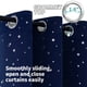 thumbnail image 5 of Cortinas opacas BGment Kids Star, color azul marino, 107 x 160 cm, 2 paneles, 5 of 9