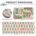 thumbnail image 2 of Hip Hop Bunny Kisses Easter Kitchen Rugs Set of 2, Colorful Rabbit Carrot Eggs Rose Flower Kitchen Mats Decor, Polka Dot Butterfly Floor Door Mat Home Decorations -17x29 and 17x47 Inch, 2 of 6