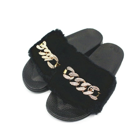 

Aayomet Slippers For Women Slip On Slippers for Women and Men Non Slip Quick Drying Shower Slides Bathroom Sandals Black 6.5