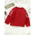 thumbnail image 3 of Wassery Baby Girls Boys Christmas Sweater Long Sleeve Crew Neck Christmas Santa Elk Knitted Sweater Newborn Warm Knit Pullover Sweater Infant Fall Winter Clothes 6M-3T, 3 of 7