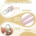 thumbnail image 3 of Uxcell Leather Purse Handle Strap Replacement DIY Women Clutch Bag Handbag Pink, 3 of 7