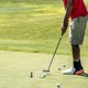 thumbnail image 5 of Soporte para pelotas de golf (8 unidades): Tees profesionales para práctica en interiores de campo de prácticas para principiantes. Ayuda de entrenamiento estable y práctica. Blanco y negro., 5 of 7