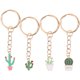 thumbnail image 1 of 4 Uds. Llaveros creativos de Cactus, llavero único, llavero divertido, bolsa, decoración colgante, 1 of 6