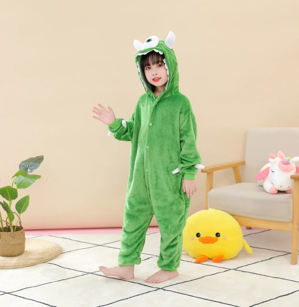 Disfraz de Pijama Monstruo rosa para adultos Disfraz de Pijama Monstruo rosa para adultos