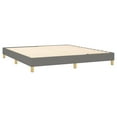 thumbnail image 4 of vidaXL Box Spring Bed with Mattress&LED Dark Gray 72"x83.9" California King Fabric, 4 of 8