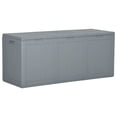 thumbnail image 1 of vidaXL Garden Storage Box 270L Grey PP Wood Look, 1 of 5