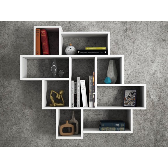 Tera Home - Parola - White Wall Shelf