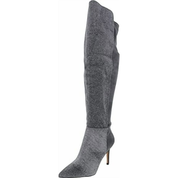 Jessica Simpson Womens Amriena Over-The-Knee Boots Gray 7.5 Medium (B,M)