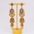 thumbnail image 6 of Jhumka Long Tassel Bell Earrings Vintage Jhumki Bollywood Traditional Ethnic Dangle Drop Bohemian Chandelier Earring for Women Oxidized Crystal Wedding Party Festival Indian Jewelry Gift, 6 of 12