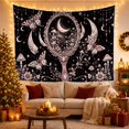 thumbnail image 3 of Vertically Oriented Ornate with Oval Hand Mirror Filigree, Mystical Fantasy for Space Lovers, Galaxy Room Decor, Valentine'S Day Gift, Tapestry Wall Hanging for Bedroom and Dorm, 3 of 7