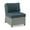 Navy-Gray, variant on Bradenton Outdoor Wicker Sectional Center Chair