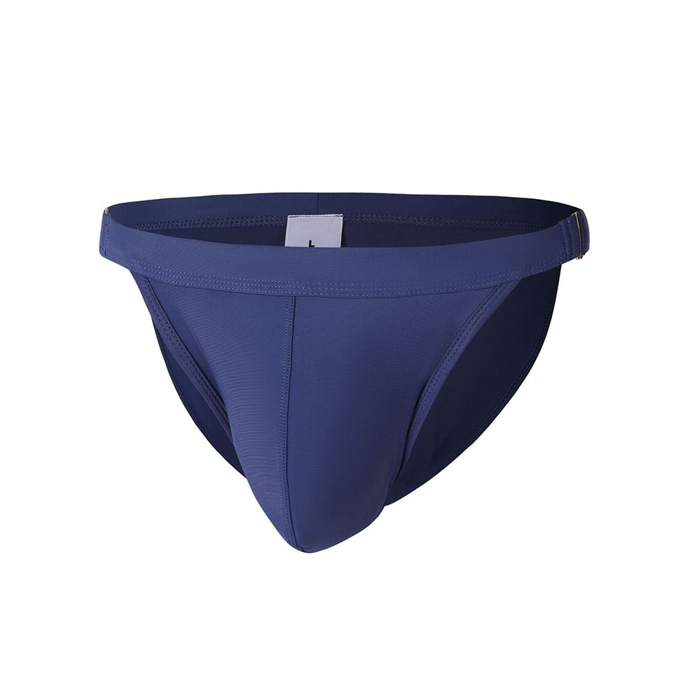 ALSLIAO Thin Underwear Low Waist Men's Bikini Swimwear Swimsuit Metal