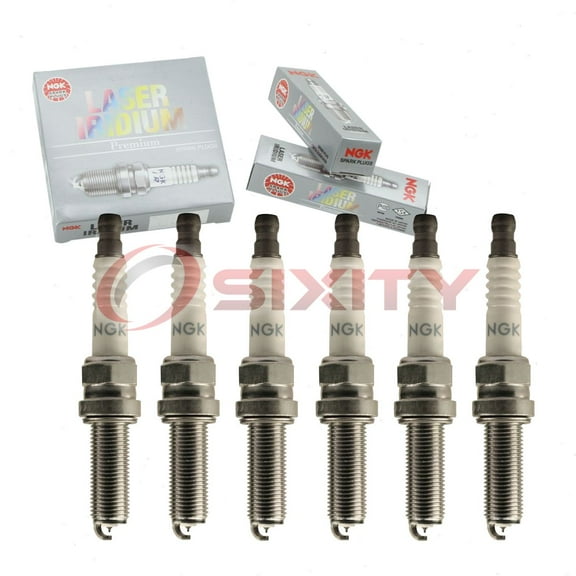 6 pc NGK 93675 Laser Iridium Spark Plugs for 31909-HL4-003 Ignition Wire Secondary
