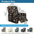 thumbnail image 7 of Xoenoiee Butterfly Mushroom Flower Pattern Recliner Chair Covers, Stretch Recliner Cover with Elastic Bottom, Soft Lazy Boy Reclining Rocker Slipcover for Living Room, 7 of 7