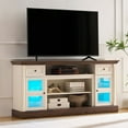 thumbnail image 3 of S-HOME Farmhouse TV Stand with Roman Column Styling, 70-inch Size for TVs Up to 80", Media Console, 3 of 7