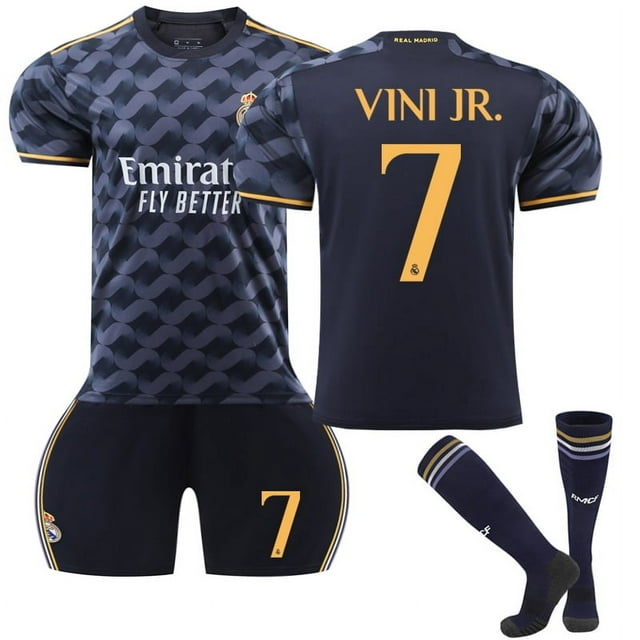 2023-2024 Real Madrid Away Football Shirt Kids Vinicius No. 7 VINI JR v 26