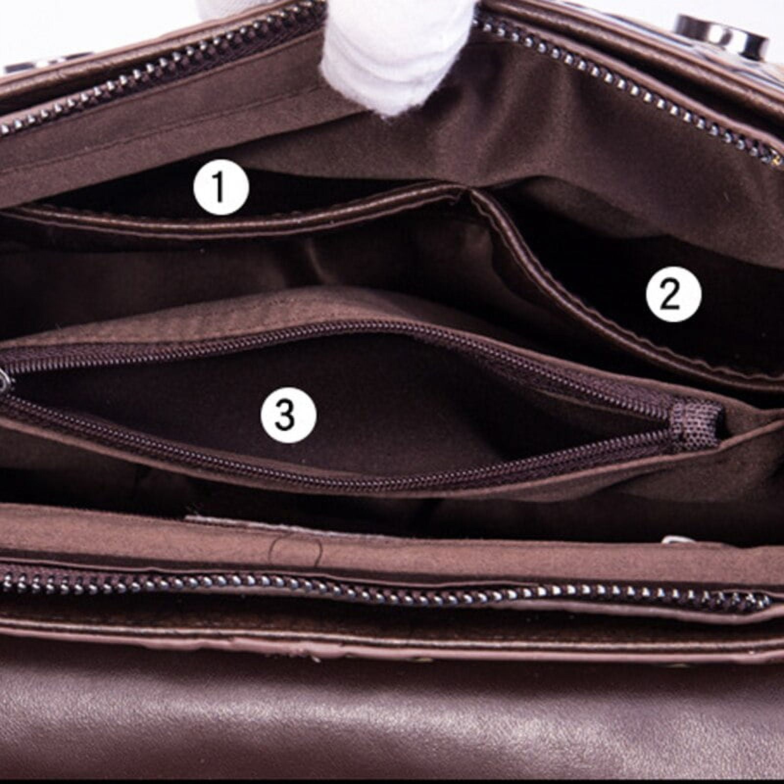 Pikadingnis Retro Shoulder Bag for Women Genuine Leather Crossbody Bag Commute Saddle Bag Handbag Adjustable Shoulder Strap Purse, Adult Unisex, Size