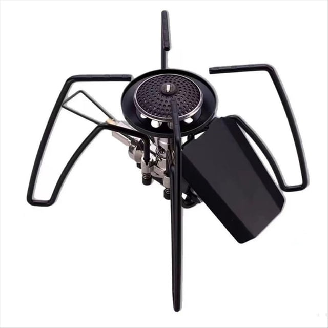 Estufa de Casete Portátil Spider con Potencia de Fuego Plegable, Encendedor para Acampar Al Aire Libre, Senderismo, Utensilios de Cocina de Supervivencia para Pícnic A